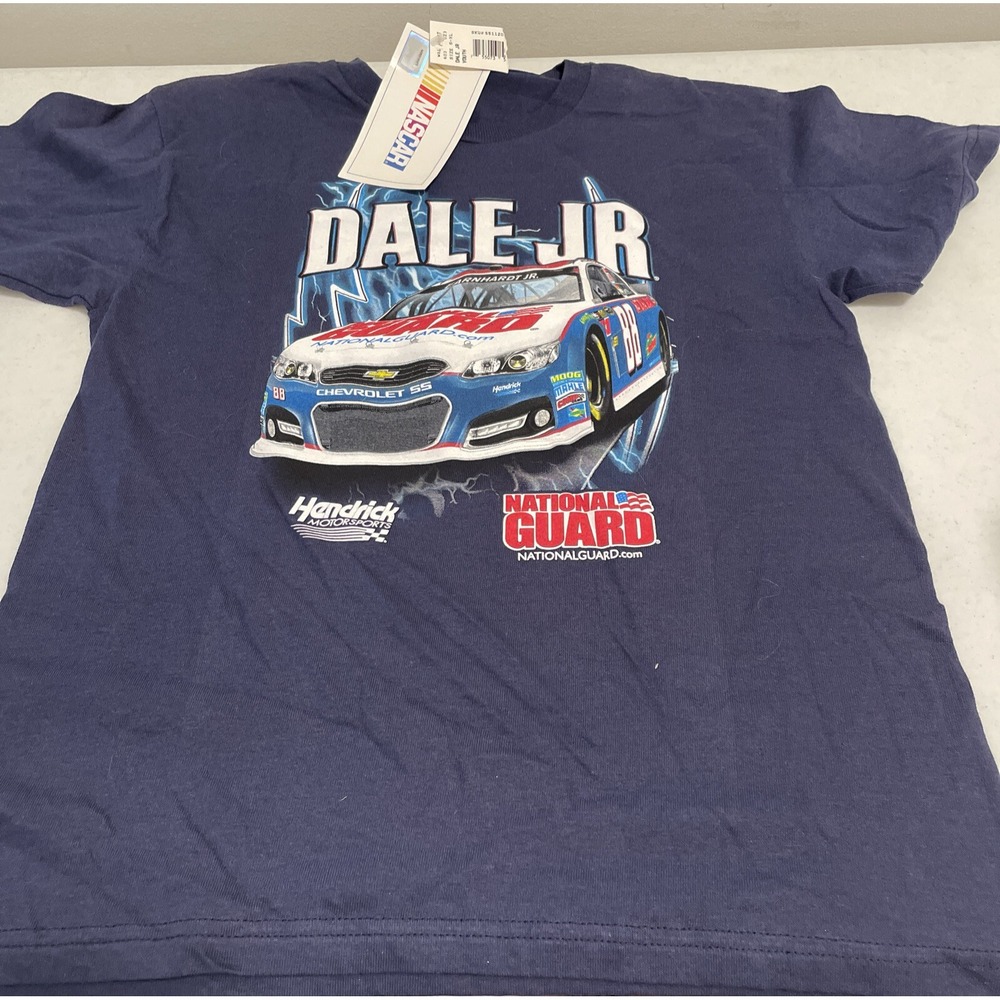 Nascar‎ Dale Earnhardt JR National Guard Racing #88 Blue T-Shirt Youth L New